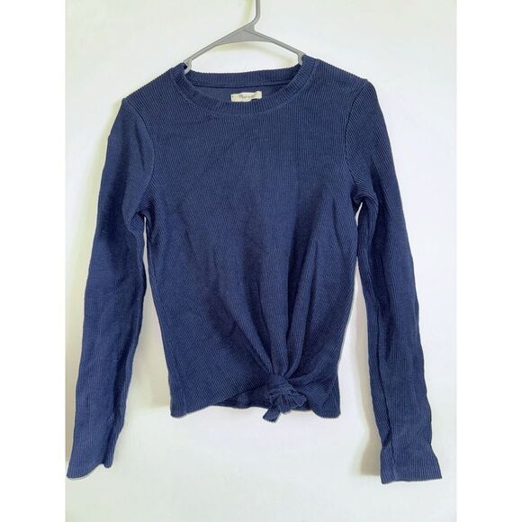 Madewell Tops - Madewell Long Sleeve Side Tie Shirt Size S